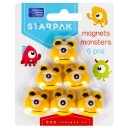 MAGNETY NA CHLADNIČKU NA DOSKU MONSTERS, SADA 6 KS
