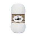 Priadza Nako Calico 100g bavlna akryl 208 biela