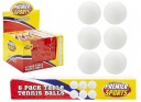 6x PINGPONG loptičky na stolný tenis, sada