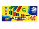 ASTRA okrúhla školská plastelína - 12+1 farieb