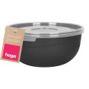 PLASTOVÁ KUCHYŇSKÁ MISKA NA JEDLO S POKROKOM 0,7L 14CM ČIERNA