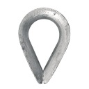 Pozinkovaný náprstok na 4 mm laná, 10 ks.