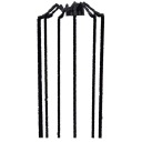 SPIDER ORNAMENT dlhé nohy ČIERNE NOHY HALLOWEEN