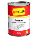 1x 565g TOPSELLER Kúsky ananásu v light sirupe