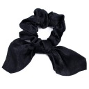RUB NA VLASY, čierna ŠÁLKA, scrunchie, FROTÉ