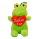 241540 DF ŽABKA/PES SO SRDCOM ĽÚBIM ŤA 13 CM VALENTÍN