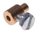 Koniec lanka škrtiacej klapky núdzovej spojky 2,7/4/7 mm