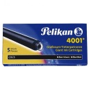 Pelikan NÁPLŇKY PER DLHÉ ČIERNA GTP/5