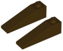 LEGO Bevel 1x4 tmavohnedá (60477/4519742) 2ks