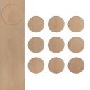 Samolepiaci kryt na nábytkové policové skrinky Farba MAPLE fi 20mm 9 ks