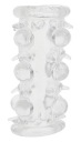 Gél Stimulating Penis Sleeve - Lust Cluster Bead Sleeve Clear