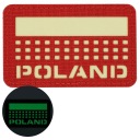VELCRO ZÁPLATA POĽSKO LASEROVÝ REZANÝ 50x80 FLUORESCENT M-TAC ČERVENÝ