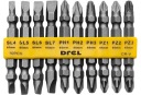 Drel 65mm obojstranné bity - 10 kusov