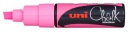 Popisovač UNI PWE-8K CHALK 8,0mm ružový