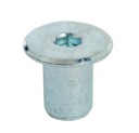 Plochá matica Ericson, biela pozinkovaná M10 x 18 mm