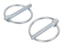 Kramp pozinkovaná závlačka s krúžkom 6 x 36 mm