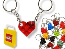 KĽÚČENKA z LEGO kociek Srdce Keychain Darček 2 ks ku Dňu žien