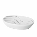 Miska na mydlo Bisk Wave biela 05977