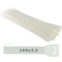 Plastové upínacie čapy 160x2,5 - 100 ks.