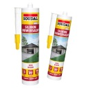 Silikón Soudal 280, univerzálny sivý tmel