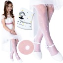 WHITE DOTS COMMUNION Dievčenské pančuchové nohavice s GLOSS 20den Fenome