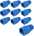 Gumový kryt na zástrčku RJ45, 10 kusov, modrý