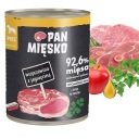 PAN MEAT Mokré krmivo pre psov Bravčové jahňacie mäso 800g