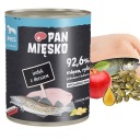 PAN MEAT Mokré krmivo pre psov Treska morka 800g