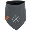 BE NORDIC, šatka, pre psa, tmavošedá, S: 30 cm, s motívom veternej ruže