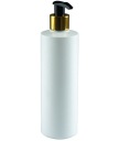 300ml fľaša s pumpičkou, HDPE, 24/410, biela