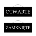2-stranný laminovaný nápis OTVORENÉ ZATVORENÉ