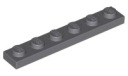 LEGO 3666 TANIER 1x6 tmavosivá NOVINKA (1g)