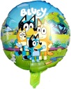 FÓLIOVÁ BALÓNKA PSÍKOV BLUEY BINGO NARODENINY 45cm