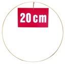 ZLATÝ prsteň/ráfik na lapače snov a makramé 20 cm