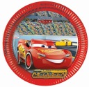 Papierové taniere Cars Cars 8 kusov 23 cm Narodeninové