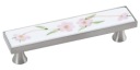 Porcelánová nábytková rukoväť, nerezová oceľ, 96 mm - UP002/W251 AMIX