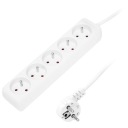 PREdlžovací kábel NAPÁJACÍ PÁS UZEMNENIE HRUBÉ LANO 3x1,5mm 5 ZÁSUVEK 3M
