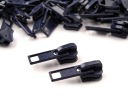 Kovový zips na členkové zámky, námornícka modrá, 5 mm, 5 mm, 1 kus, 3 cm