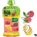 BOBSNAIL SNAIL MUSSE smoothie bez CUKRU BANÁNOVÁ MALINA banán-malina 120G