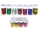 SEQUINS HOLOGRAPHIC STARS CONFEETTI 12 KS MIX