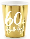 Poháre 60th Birthday Sixtieth Golden 220 ml