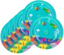 Papierové taniere Underwater World Ocean 18 cm 6 kusov Narodeninové