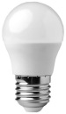 LED žiarovka, veľký závit E27 5W, neutrálna guľa