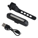 LED zadné vodeodolné USB cyklo svetlo - VÝKONNÉ
