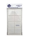 Plstené podložky na biele stoličky 5 x 5 cm - 8 ks.