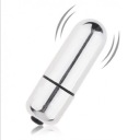 MALÝ KOMPAKTNÝ PRÍRUČNÝ VIBRATOR, STRIEBORNÁ FARBA