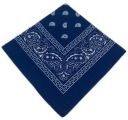 BANDAMSCARF BANDANASCARF NAVY BLUE ŠATKA