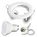 SET: Zápustné halogénové svietidlo + LED GU10 7W