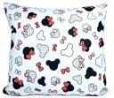 Obliečka na vankúšik Minnie Mouse Mini Mickey 40x40 biela bavlna pre dieťa Jasiek