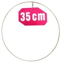 ZLATÝ MATNÝ prsteň/ráfik na lapače snov/makramé 35cm